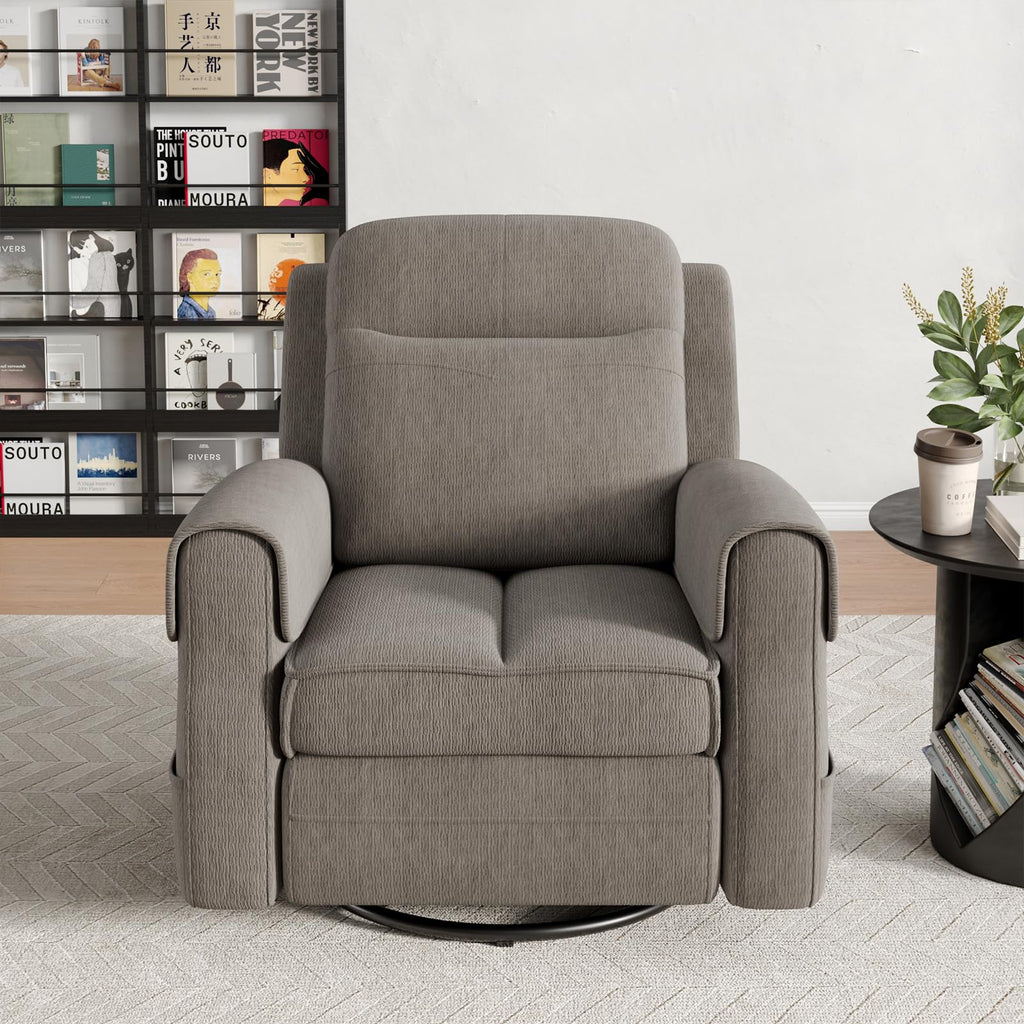 Faux Shearling Recliner Chair Grey H938
