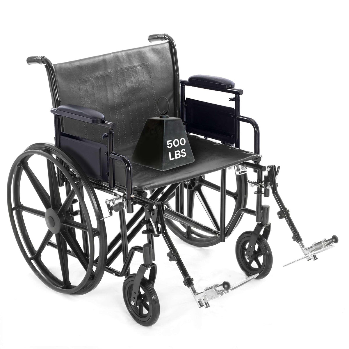 Heavy Duty Bariatric Wheelchair 500lb 24” Seat Width Z9710