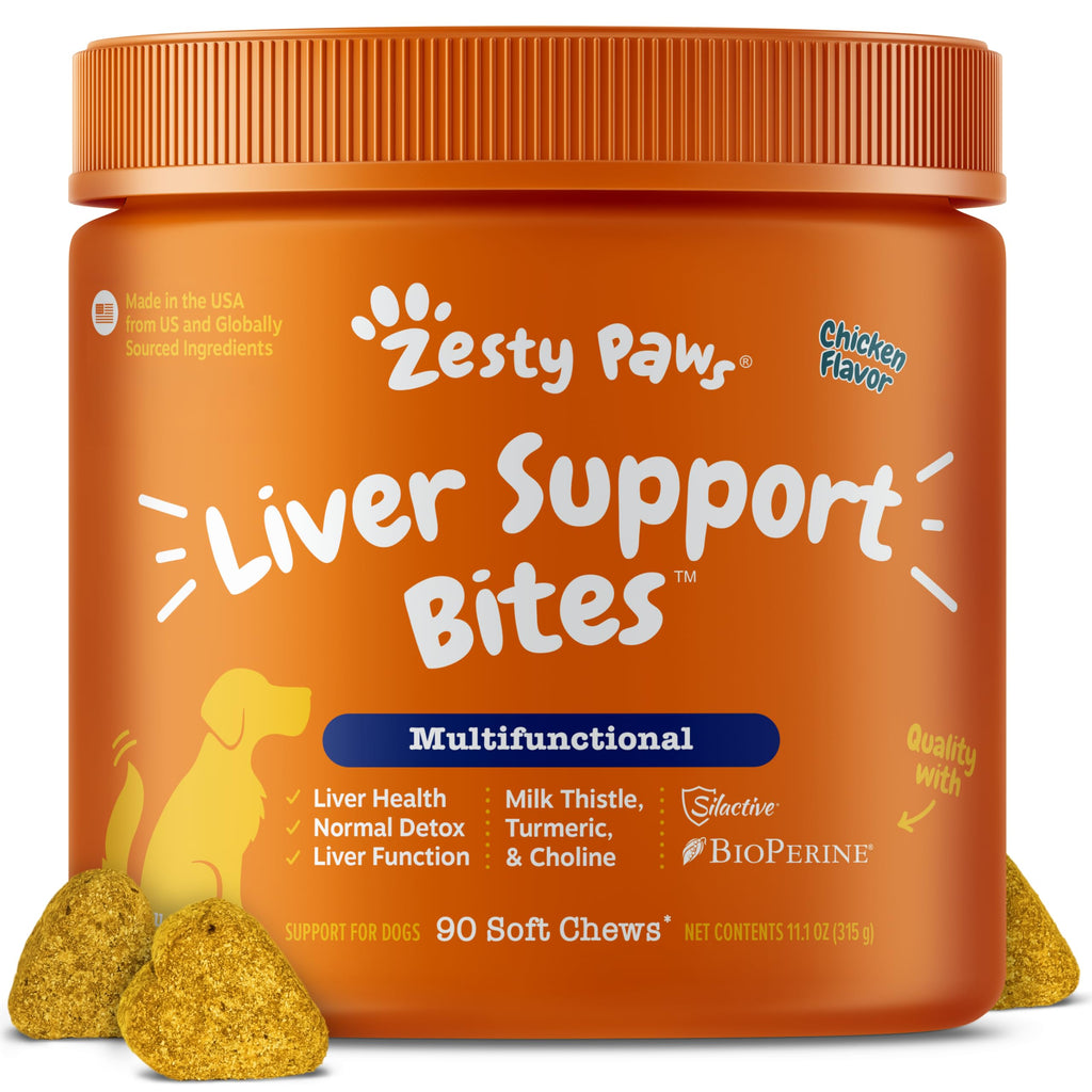 Dog Liver Supplement - Milk Thistle, Chicken, 90 Ct S826