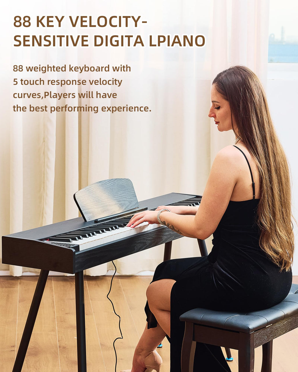 88 Key Weighted Digital Piano T24888