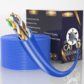 Cat6 Ethernet Cable 1000FT 23AWG Solid CCA Blue F685902