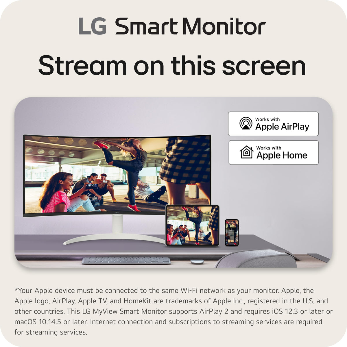 34-inch QHD Curved UltraWide Smart Monitor with Built-in Speaker U53875