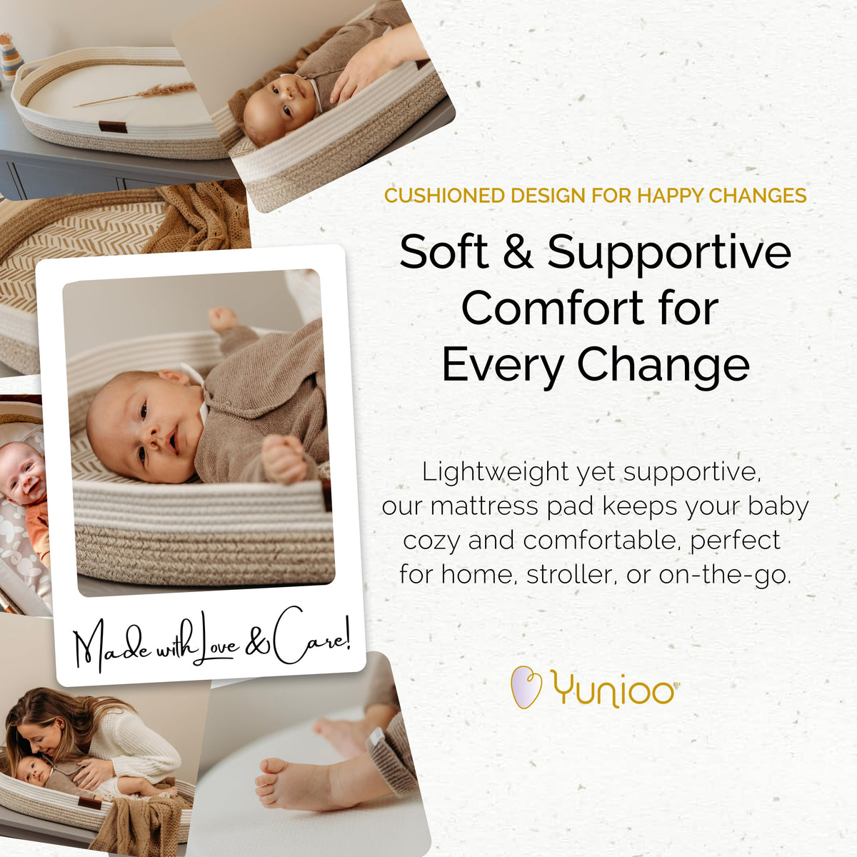 Foldable Baby Changing Pad 29” x 15” Waterproof Ultra Soft H606414