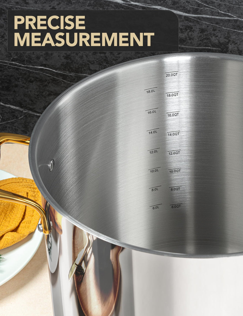 20 Quart Stainless Steel Stock Pot with Lid A82302