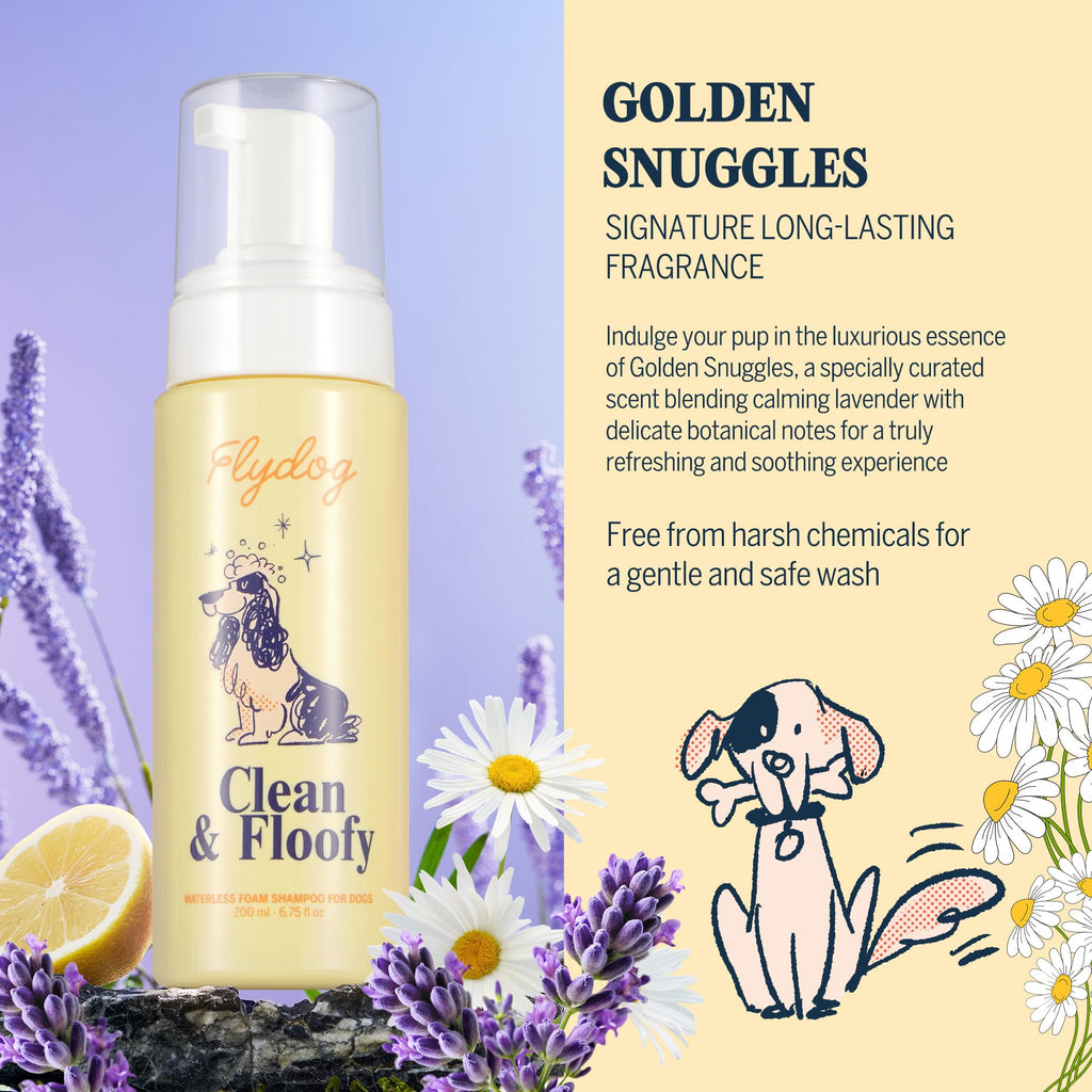 Dry Dog Shampoo with Glove No Rinse Spray Foam Y704393