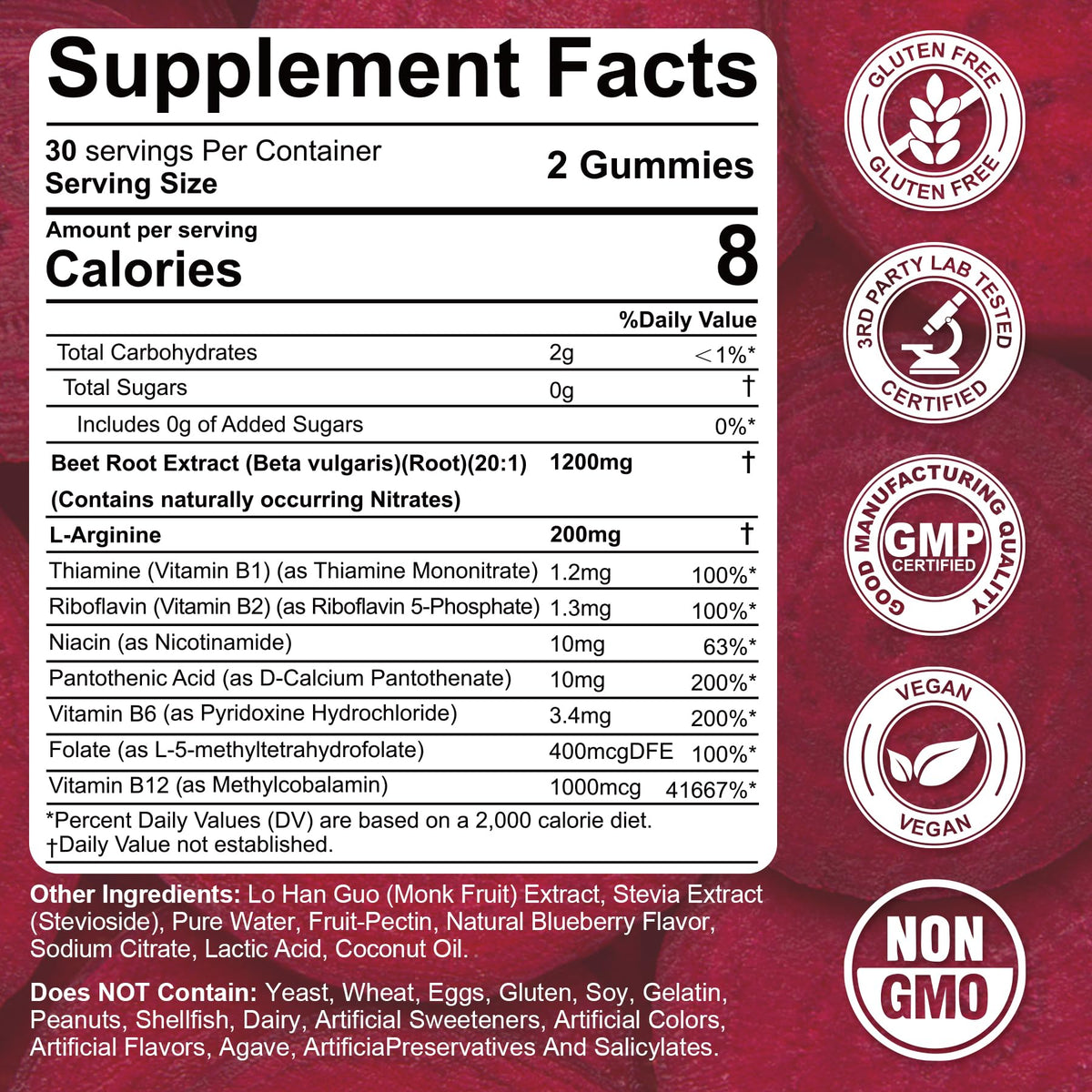 Red Yeast Rice Gummies 2400MG with CoQ10 Q791834