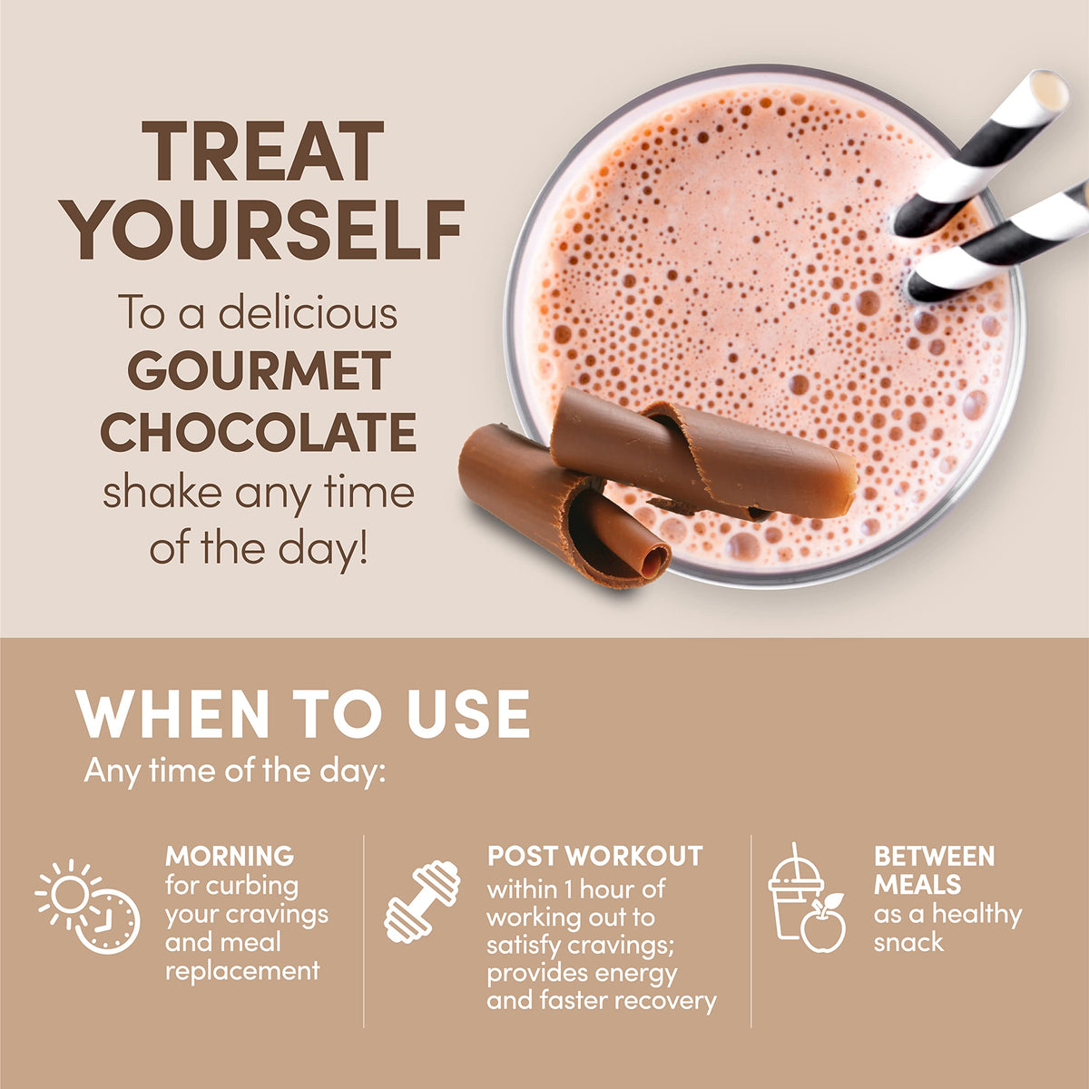 Chocolate Whey Protein Powder 12 oz B48958
