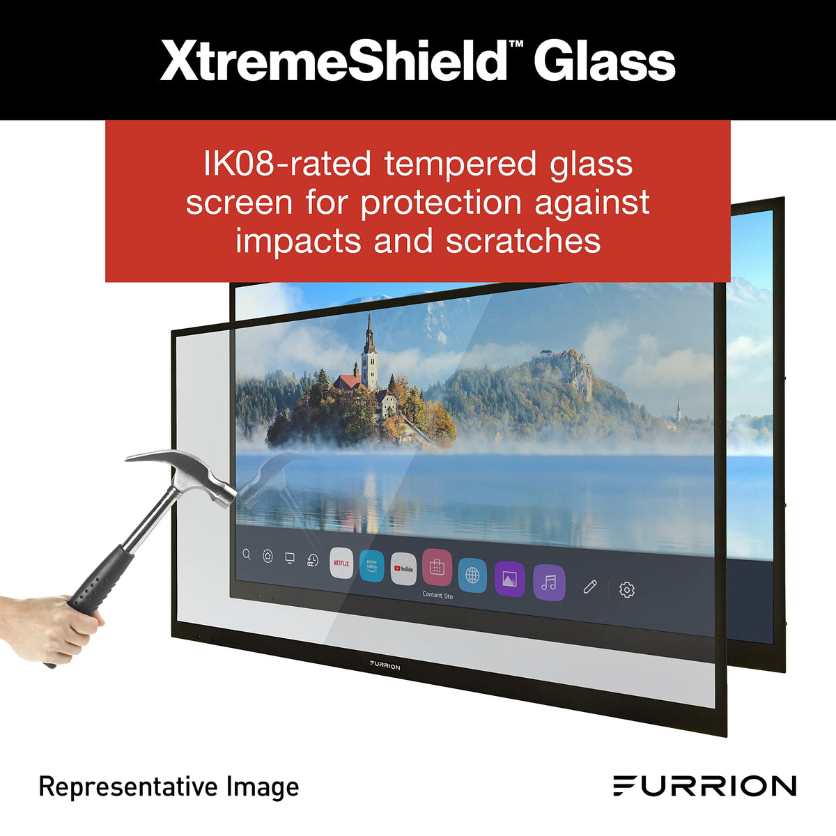 55-Inch 4K Weatherproof Outdoor Smart TV with HDR10 Y96935