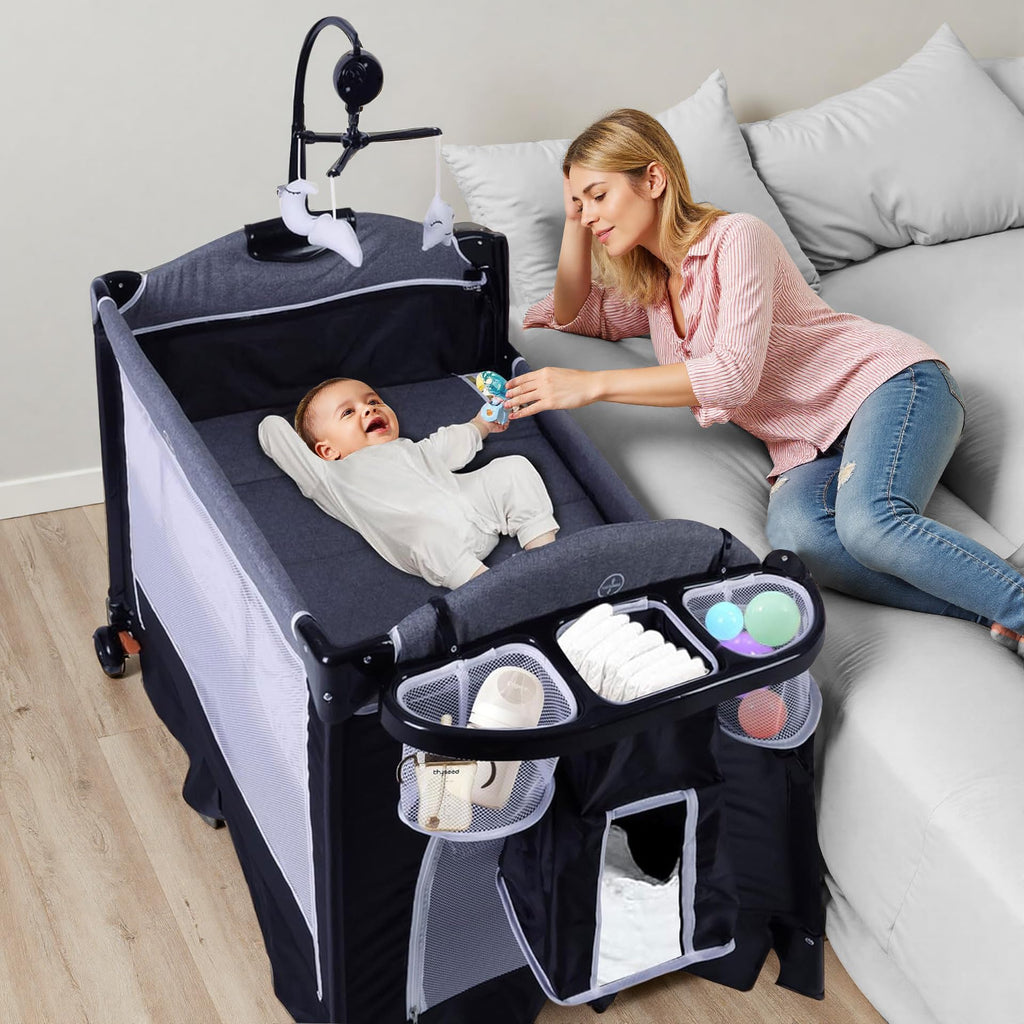 4 in 1 Portable Playard Baby Bassinet X12758