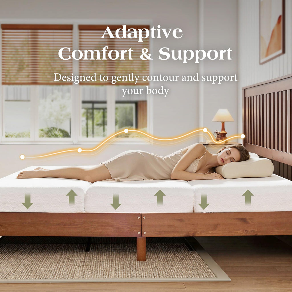 Queen Foldable Memory Foam Mattress with Cooling Gel N57202