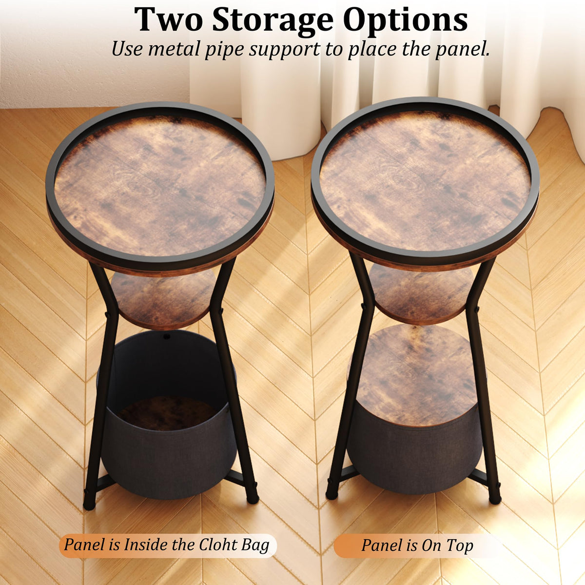 Round 3-Tier Side Table D4026
