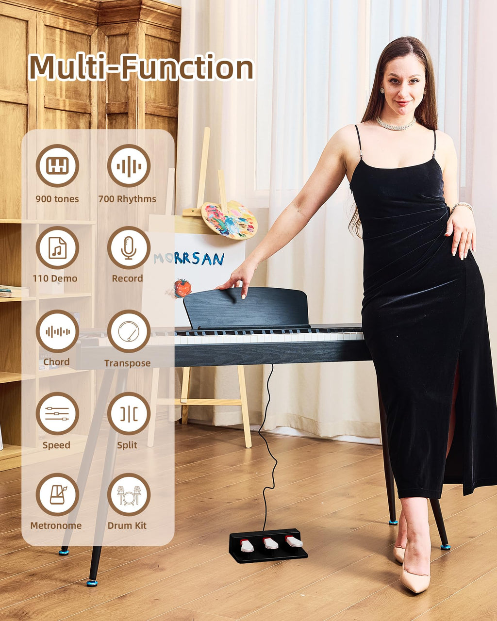 88 Key Weighted Digital Piano T24888