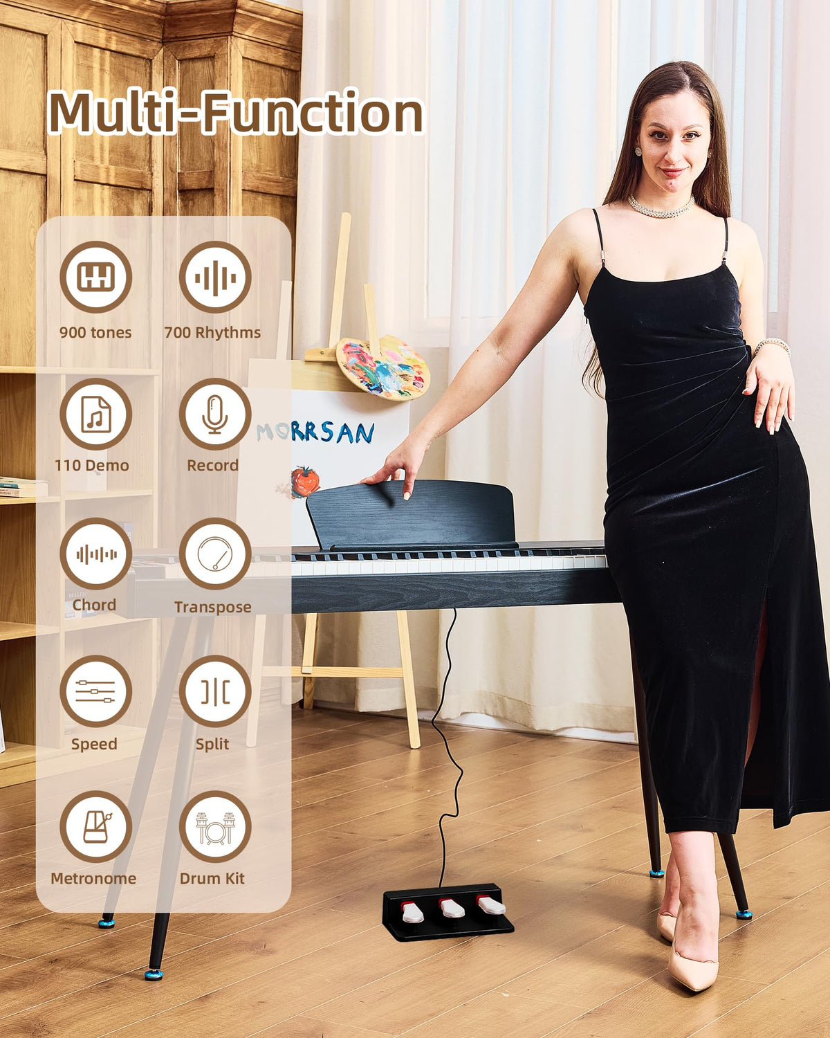 88 Key Weighted Digital Piano T24888