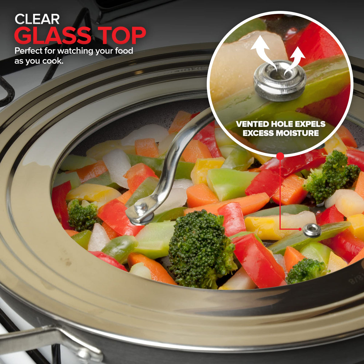 Tempered Glass Universal Lid for Pots & Pans R9688