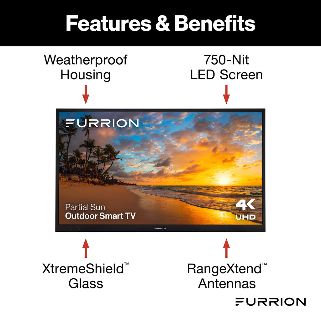 55-Inch 4K Weatherproof Outdoor Smart TV with HDR10 Y96935