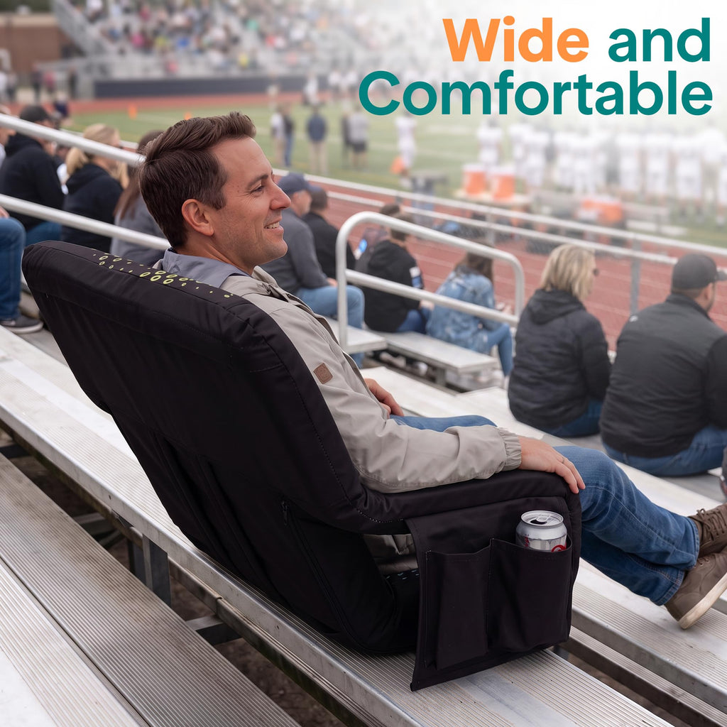 Blue Padded Stadium Seat with Back Support E11880