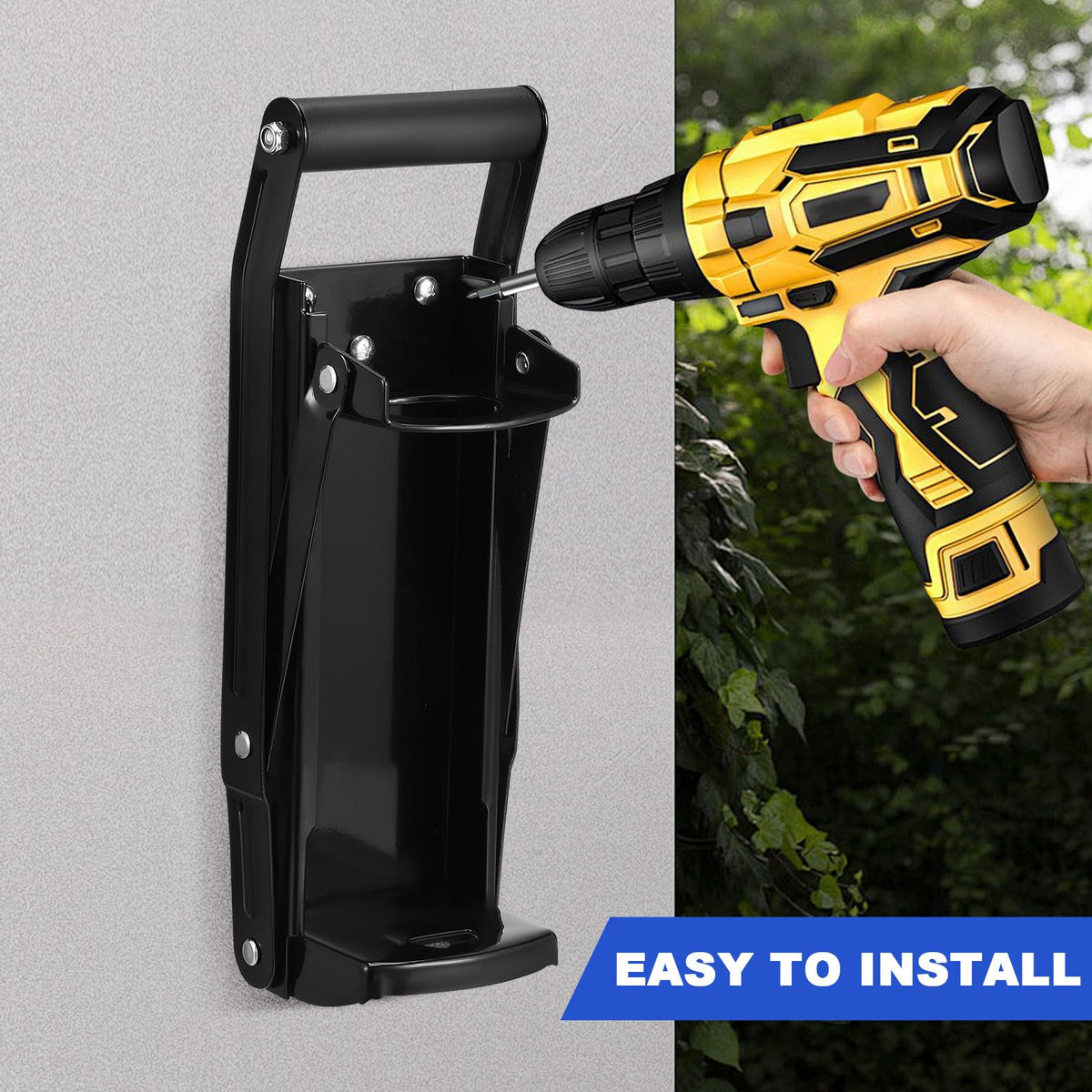 Heavy Duty Wall Mounted Stainless Steel Can Crusher with Built-in Bottle Opener K4024