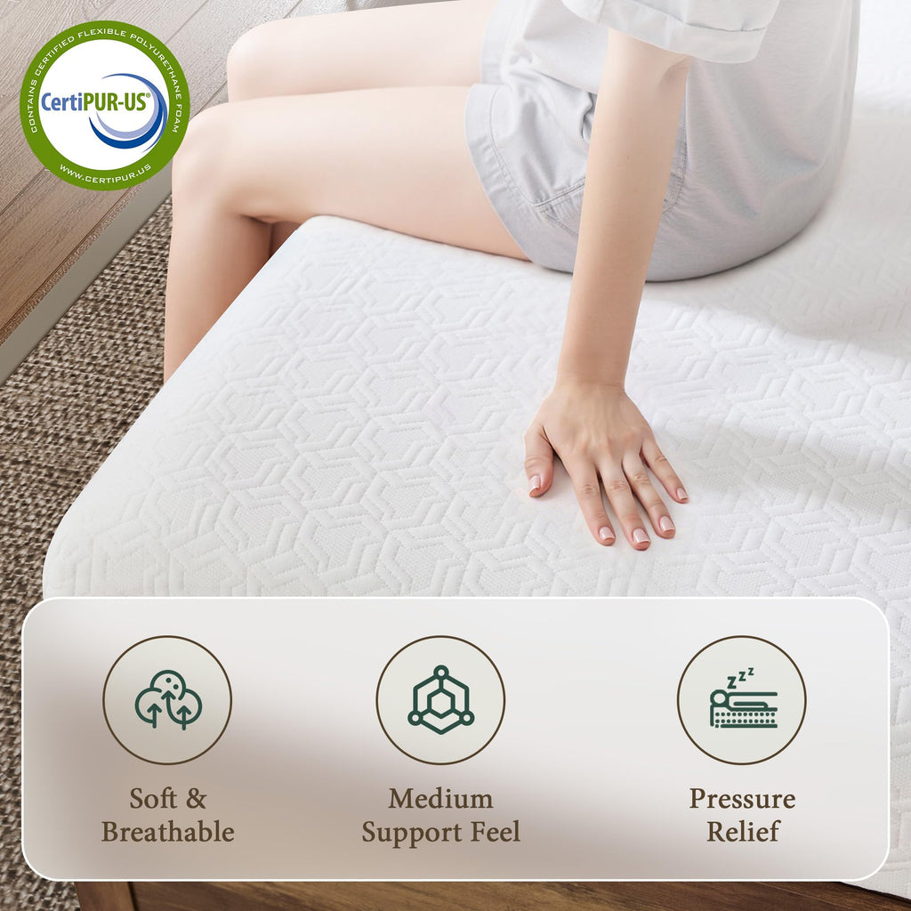 Queen Foldable Memory Foam Mattress with Cooling Gel N57202