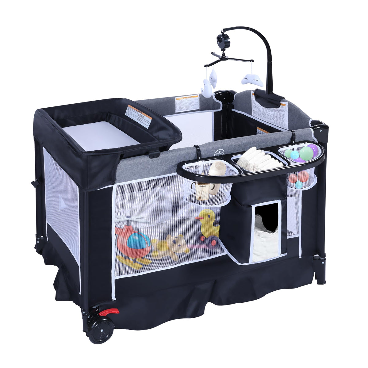 4 in 1 Portable Playard Baby Bassinet X12758
