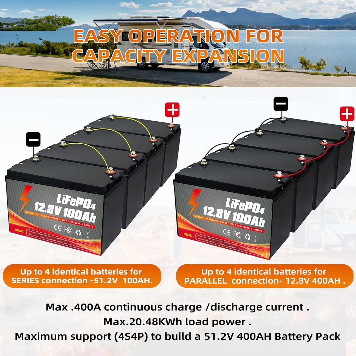 12V 100Ah LiFePO4 Battery A26794