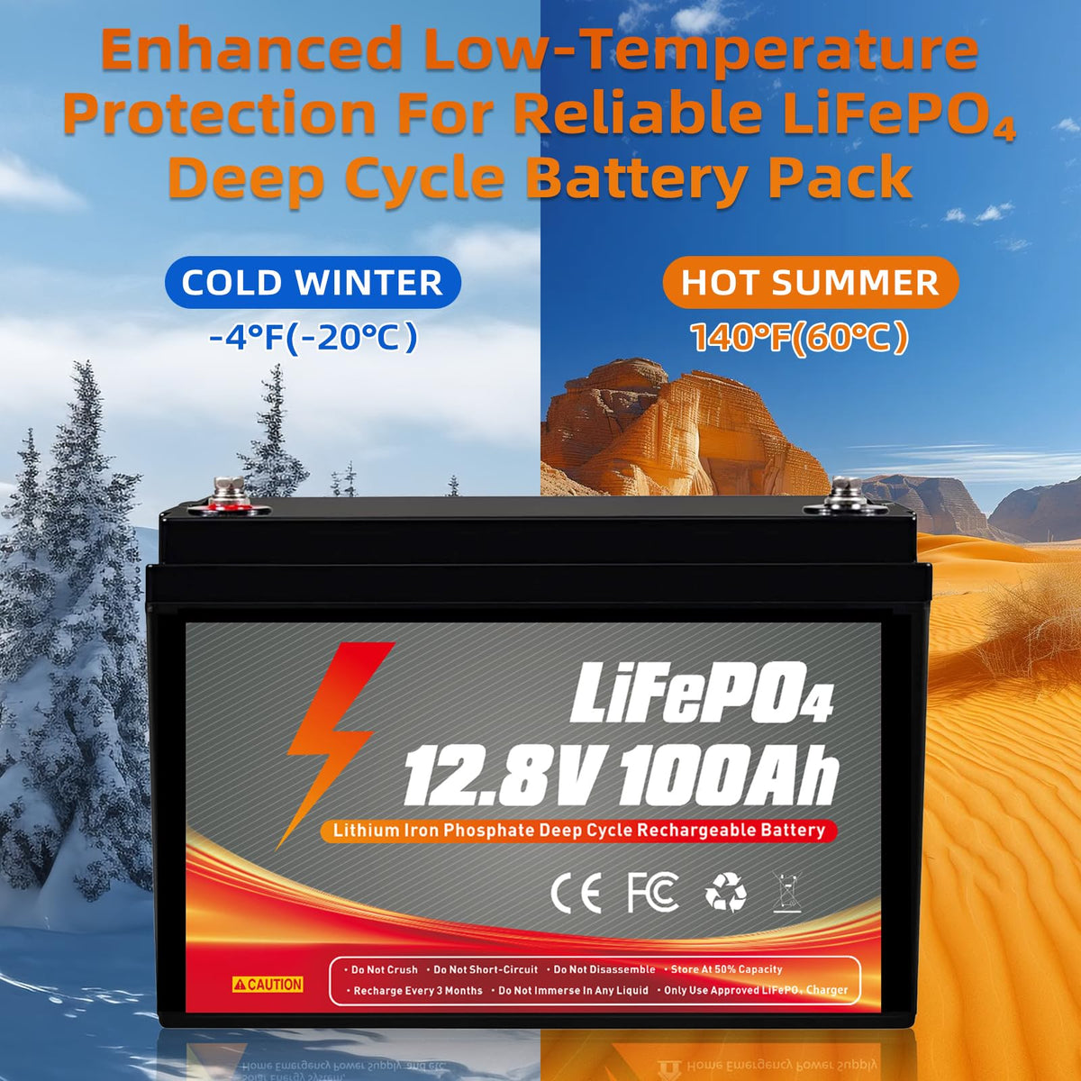12V 100Ah LiFePO4 Battery A26794