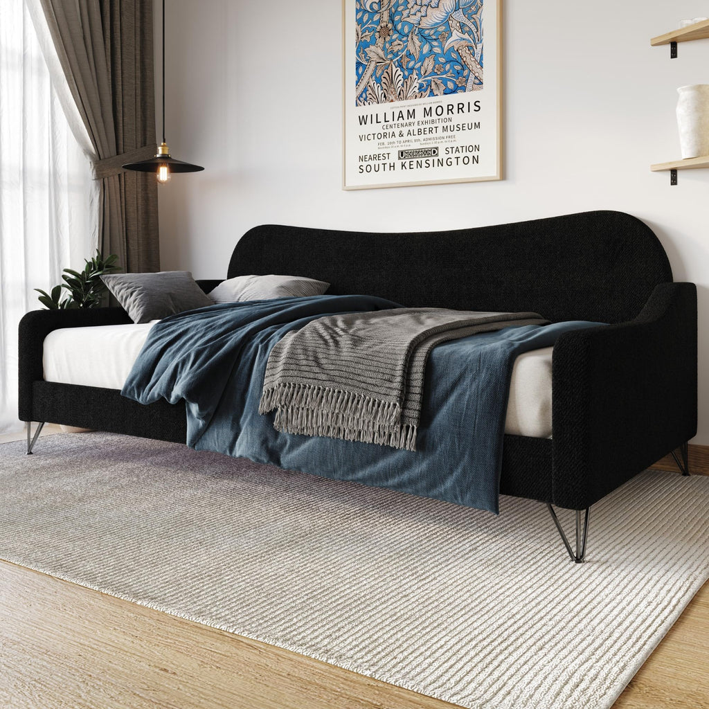 Twin Linen Upholstered Daybed F4251