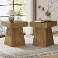 Small End Table Set of 2 Light Brown A98769