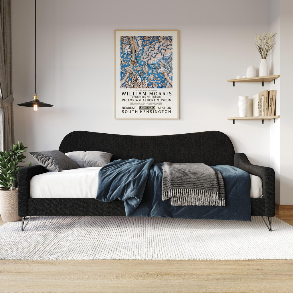 Twin Linen Upholstered Daybed F4251
