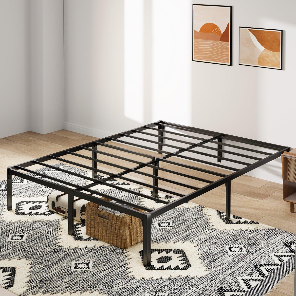 Queen Bed Frame with Headboard Footboard U5471