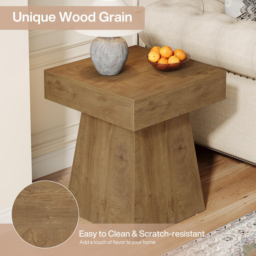 Small End Table Set of 2 Light Brown A98769