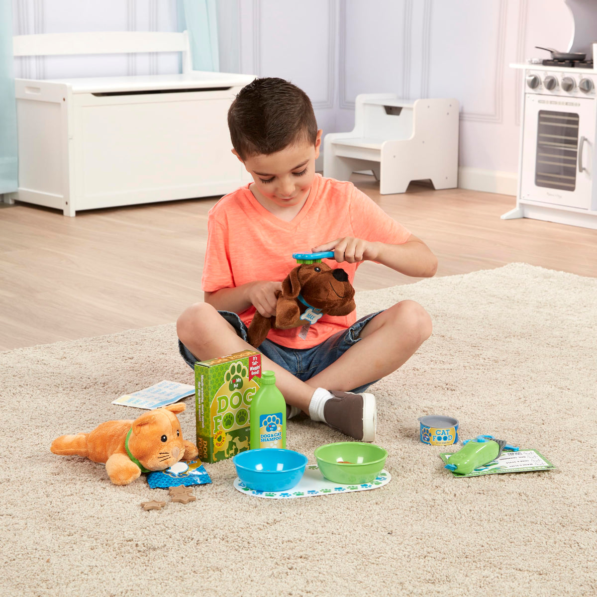 Feeding and Grooming Pet Care Play Set S333709