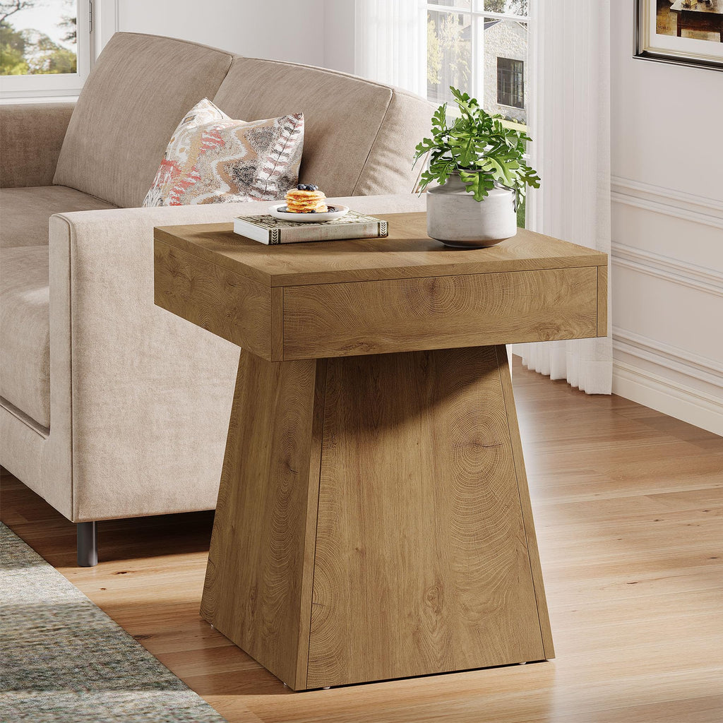 Small End Table Set of 2 Light Brown A98769